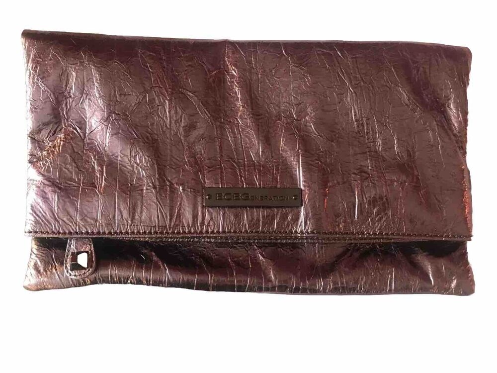 bcbg bcbgeneration clutch metallic purple foldable magnetic fashion Y2k Prom